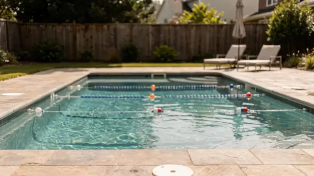 Pool mit mehreren Personen als Beispiel für die richtige Pool-Nutzeranzahl